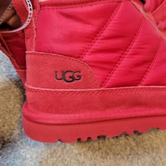 UGG Men's Neumel LTA Chukka Boots Samba Red Quilted Size 8 - Picture 6 of 9